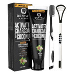 Dental Expert Charcoal Toothpaste Whitening, Sls Free, Tongue Cleaner & Toothbrush Included, Mint, Removes Coffee Stains From Teeth, 4Oz Dental Expert Charcoal Toothpaste Whitening, Sls Free, Tongue Cleaner & Toothbrush Included, Mint, Removes Coffee Stains From Teeth, 4Oz