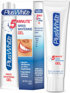 Plus White Speed Whitening Gel - 5 Minute Results - Professional At Home Teeth Whitening W/Dentist Approved Ingredient & Tooth Stain Remover (2 Oz)