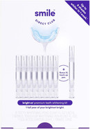 SmileDirectClub Teeth Whitening Kit with LED Light - 9 Pack Gel Pens - Professional Strength Hydrogen Peroxide - Pain Free and Enamel Safe - Up to 9 Shades Whiter in 1 Week