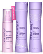 Keranique Color Treated Shampoo And Conditioner Set With Hair Thickening Spray - Keratin Enriched Color Boost Set W/Shampoo & Conditioner And Lift & Repair Spray For Women W/Fine, Thin, Colored Hair Keranique Color Treated Shampoo And Conditioner Set With Hair Thickening Spray - Keratin Enriched Color Boost Set W/Shampoo & Conditioner And Lift & Repair Spray For Women W/Fine, Thin, Colored Hair