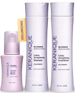 Keranique Volumizing Shampoo And Conditioner Set With Thickening Mousse - Keratin Enriched Volume Kit For Thinning, Fine, Damaged, Dry Hair - Color Safe, Sulfate Free, No Alcohol Formula For Women Keranique Volumizing Shampoo And Conditioner Set With Thickening Mousse - Keratin Enriched Volume Kit For Thinning, Fine, Damaged, Dry Hair - Color Safe, Sulfate Free, No Alcohol Formula For Women