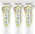 Jack N' Jill Natural Certified Toothpaste - Safe If Swallowed, Contains 40% Xylitol, Fluoride Free, First Toothpaste, Makes Tooth Brushing Fun For Kids - Flavor Free, 1.76 Oz (Pack Of 3)1.76 Ounce (Pack Of 3) Jack N' Jill Natural Certified Toothpaste - Safe If Swallowed, Contains 40% Xylitol, Fluoride Free, First Toothpaste, Makes Tooth Brushing Fun For Kids - Flavor Free, 1.76 Oz (Pack Of 3)1.76 Ounce (Pack Of 3)