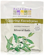 Aura Cacia Aromatherapy Mineral Bath, Clearing Eucalyptus, 2.5 Ounce Packet (Pack of 3)