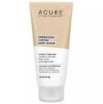 Acure Energizing Coffee Body Scrub - Re-Energize & Hydrate For Soft, Glowing Skin - Coffee And Charcoal Infused Blend - Rejuvenating After Shower/Bath Exfoliation - For Normal To Oily Skin - 6 Fl Oz