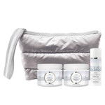 LaLicious Après Ski Travel Set - Whipped Sugar Scrub, Body Butter & Body Oil in a Puffy Wristlet (4 Piece Kit)