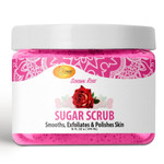 Spa Redi  Sugar Body Scrub, Sensual Rose, 16 Oz, Exfoliating, Moisturizing, Hydrating And Nourishing, Glow, Polish, Smooth And Fresh Skin - Body Exfoliator