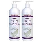 NutriBiotic - Fresh Fruit NonSoap Skin Cleanser, 16 Oz Twin Pack with GSE (Citricidal) | pH Balanced, Hypoallergenic & Biodegradable | Free of Parabens, Sulfates, SLS, SLES, Dyes, Colorings & Gluten