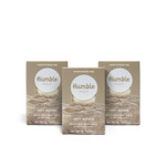 HUMBLE BRANDS Handcrafted Bar Soap, Organic Cold Processed Soap Bars, Moisturizing Face & Body Cleanser - Simply Unscented - 3 pack