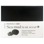 OLIVIA CARE Sea Mud Bar Soap 100% Natural, Vegan & Organic - For Face & Body -Nourish, Exfoliate, Hydrate, Moisturize & Deep Clean - Leave Skin Purified & Glowing - Sustainable Palm Oil - 8 OZ