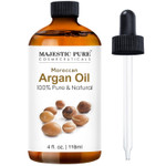 Majestic Pure Moroccan Argan Oil For Hair, Face, Nails, Beard & Cuticles - For Men And Women - Pure & Natural, 4 Fl Oz Majestic Pure Moroccan Argan Oil For Hair, Face, Nails, Beard & Cuticles - For Men And Women - Pure & Natural, 4 Fl Oz