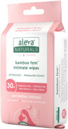 Aleva Naturals Bamboo Fem Wipes, 30 Count