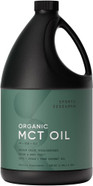 Sports Research Keto MCT Oil from Organic Coconuts - Fatty Acid Fuel for Body + Brain - Triple Ingredient C8, C10, C12 MCTs - Perfect in Coffee, Tea, & More - Non-GMO & Vegan - Unflavored (128 Oz)