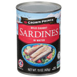 Crown Prince Sardines in Water, 15-Ounce Cans (Pack of 12)