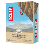 CLIF BAR - White Chocolate Macadamia Nut Flavor - Made with Organic Oats - Non-GMO - Plant Based - Energy Bars - 2.4 oz. (12 Pack)