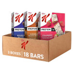 Kellogg's Special K Protein Meal Bars, Meal Replacement, Bulk Protein Snacks, Variety Pack (3 Boxes, 18 Bars)18 Count (Pack of 3)