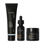 Buttah Skin Transforming Kit For Melanin Rich Skin | Cocoshea Revitalizing Cream 2 Oz | Vitamin C Serum 1 Oz | Buttah Cleanser 3.4 Oz | Black Owned Skincare