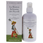 L'Erbolario White Foam For Babies - Excellent Cleansing Properties - Ideal For The Sensitive Skin And Delicate Hair Of Little Ones - Protective, Moisturizing And Soothing Action - 8.4 Oz