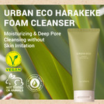 Thesaem Urban Eco Harakeke Foam Cleanser 5.07 Oz.  Vegan Moisturizing Face Wash For Dry Skin - With Harakeke Extract And Hyaluronic Acid - Deep Pore Cleansing - Texture Refinement