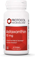 Protocol Astaxanthin 10Mg - Free Radical Quencher, Heart & Eye Health, Immune Support - 60 Softgels
