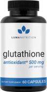 Premium Glutathione - Reduced Glutathione 500mg - Glutathione Supplement - L-Glutathione - Antioxidant Support - Liver Detox - 60 Capsules