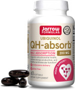 Jarrow Formulas QH-Absorb 200 mg - High Absorption Co-Q10 - Active Antioxidant Form of Co-Q10 - Supports Mitochondrial Energy Production &Cardiovascular Health - Up to 60 Servings (PACKAGING MAY VARY)60 Servings (Pack of 1)