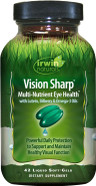 Irwin Naturals Vision Sharp Multi-Nutrient Eye Health with Lutein, Bilberry & Omega-3s - 42 Liquid Softgels