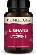Dr. Mercola Lignans With Lycopene Supplement, 30 Servings (30 Capsules), Non Gmo, Soy Free, Gluten Free Dr. Mercola Lignans With Lycopene Supplement, 30 Servings (30 Capsules), Non Gmo, Soy Free, Gluten Free