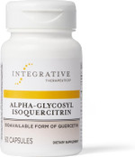 Integrative Therapeutics Alpha-Glycosyl Isoquercitrin - Quercetin Supplement To Support Antioxidant Pathways And Cellular Regulation* - Flavonoid Supplement - Gluten-Free & Vegan - 60 Vegan Capsules