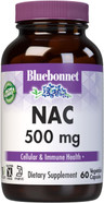 Bluebonnet Nac 500 Mg Vitamin Capsules, 60 Count