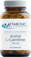 Metabolic Maintenance Acetyl L-Carnitine - 250 Milligrams, Antioxidant, Cognitive + Memory Support (60 Capsules)