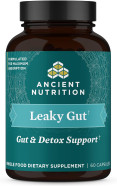 Ancient Nutrition Gut Health Supplement Leaky Gut Capsules, 60Ctformulated With Licorice Root, Astragalus, Marshmallow, And L-Glutamine, Gluten Free, Paleo And Keto Friendly, 60 Ct