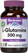 Bluebonnet Nutrition L-Glutamine 500Mg, Supports Immune Function, Nitrogen Transporter, Soy & Gluten-Free, Non-Gmo, Kosher Certified, Vegan, 50 Vegetable Capsules, White, 50 Count Bluebonnet Nutrition L-Glutamine 500Mg, Supports Immune Function, Nitrogen Transporter, Soy & Gluten-Free, Non-Gmo, Kosher Certified, Vegan, 50 Vegetable Capsules, White, 50 Count