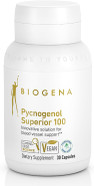 Biogena Pycnogenol 100 Mg Gold With Premium Patented French Maritime Pine Bark Extract (Pinus Pinaster) To Support Blood Circulation