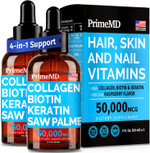 Liquid Collagen Peptides For Women - Complex With Biotin Vitamin, Hydrolyzed Keratin Protein And Saw Palmetto - Comprehensive Formula For Hair, Skin, And Nails Wellness - 2Fl Oz (Pack Of 2)2 Fl Oz (Pack Of 2) Liquid Collagen Peptides For Women - Complex With Biotin Vitamin, Hydrolyzed Keratin Protein And Saw Palmetto - Comprehensive Formula For Hair, Skin, And Nails Wellness - 2Fl Oz (Pack Of 2)2 Fl Oz (Pack Of 2)