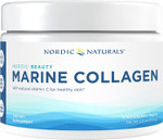 Nordic Naturals Nordic Beauty Marine Collagen Powder, Strawberry - 5.29 Ounces - Collagen Powder Supplement for Healthy Skin, Joints, and Bones, Vitamin C for Antioxidant Support - 30 Servings