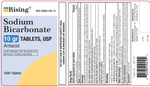 Rising Pharma - Sodium Bicarbonate 650Mg - Antacid Used For Acid Indigestion, Heartburn, Sour Stomach Stomach Upset - 1000 Tablets Rising Pharma - Sodium Bicarbonate 650Mg - Antacid Used For Acid Indigestion, Heartburn, Sour Stomach Stomach Upset - 1000 Tablets