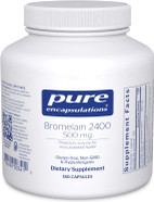 Pure Encapsulations Bromelain 2400 | 500 mg Supplement for Immune and Digestive Support, Enzymes, Joints, Muscle Recovery, and Bone Health* | 180 Capsules180 Count (Pack of 1)