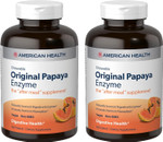 American Health Original Papaya Enzyme - 600 Chewable Tablets, Pack Of 2 - The After-Meal Supplement - Non-Gmo, Vegan - 400 Total Servings American Health Original Papaya Enzyme - 600 Chewable Tablets, Pack Of 2 - The After-Meal Supplement - Non-Gmo, Vegan - 400 Total Servings