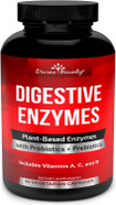 Digestive Enzymes with Probiotics & Prebiotics - Digestive Enzyme Supplements w Lipase, Amylase, Bromelain - Support a Healthy Digestive Tract for Men and Women  90 Vegetarian Capsules