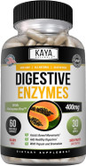 Kaya Naturals Digestive Enzymes With Prebiotics & Probiotics - Constipation & Bloating Relief Pills For Women & Men - Aids Immune Function - Digestion Support - 30 Veggie Capsules
