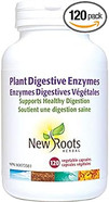 New Roots Herbal Plant Digestive Enzymes (120 Veg Caps) Multi Enzyme Supplement With Hemicellulase For Healthy Digestion | Gas & Bloating Relief, Vegan-Compliant