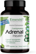 Emerald Labs Adrenal Health - Daily Supplement with Sensoril Ashwagandha and Rhodiola Extract - 120 Vegetable Capsules120 Count (Pack of 1)