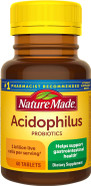 Nature Made Acidophilus Probiotics, Dietary Supplement For Digestive Health Support, 60 Tablets, 30 Day Supply Nature Made Acidophilus Probiotics, Dietary Supplement For Digestive Health Support, 60 Tablets, 30 Day Supply