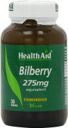 HealthAid Bilberry 30 Tablets