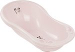 Keeeper Minnie Ergonomic Baby Bath With Squirt, From 0 To Approx. 12 Months, 84 Cm, Maria Range, Pastel Pink Keeeper Minnie Ergonomic Baby Bath With Squirt, From 0 To Approx. 12 Months, 84 Cm, Maria Range, Pastel Pink