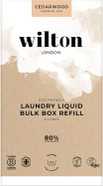 Wilton London Cedarwood Laundry Liquid Refill - 112 Washes - Non-Bio - Plant-based - Biodegradable Detergent - 100% Recylable - Less Plastic - Essential Oils - Make in UK - 4L