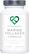 Wild-Caught Marine Collagen Complex Capsules with Hyaluronic Acid | 120 Capsules - 2 Month Supply | Also with Vitamin C, Vitamin E, Bamboo Stem Extract, Biotin | for Skin, Hair, Nails