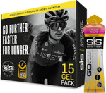 Science In Sport GO Isotonic Energy Gels, Running Gels with 22 g Carbohydrates, Low Sugar, Fruit Salad Flavour, 60 ml Per Serving (15 Pack)