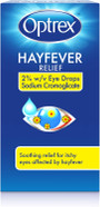 Optrex Hayfever Relief, 2% w/v Eye Drops Sodium Cromoglicate, Clinically Proven, 10ml each, Relieves Symptoms of Eye Allergy, Works Instantly