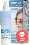 Artelac Eye Drops for Dry Eyes Treatment, Every Day, Preservative Free, Contact Lens Friendly, Relieves Symptoms of Tired, Stressed and Teary Eyes with Hydrating Action, Artificial Tears, 10ml